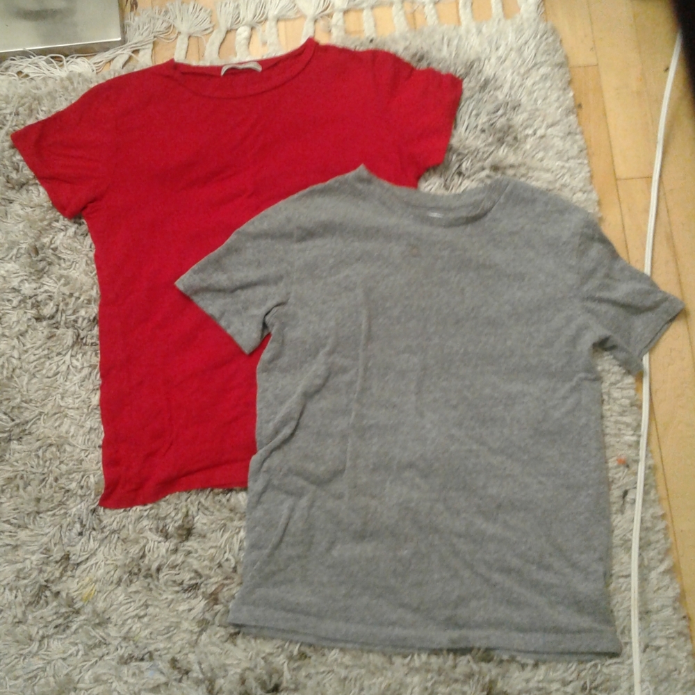 A set of random T-shirts, one tank top and hoodies